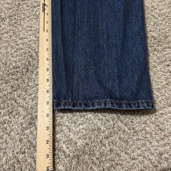 Levis 550 Jeans Mens 36x32 Blue Denim Relaxed Fit Straight Leg Red Tab Classic - Picture 12 of 12